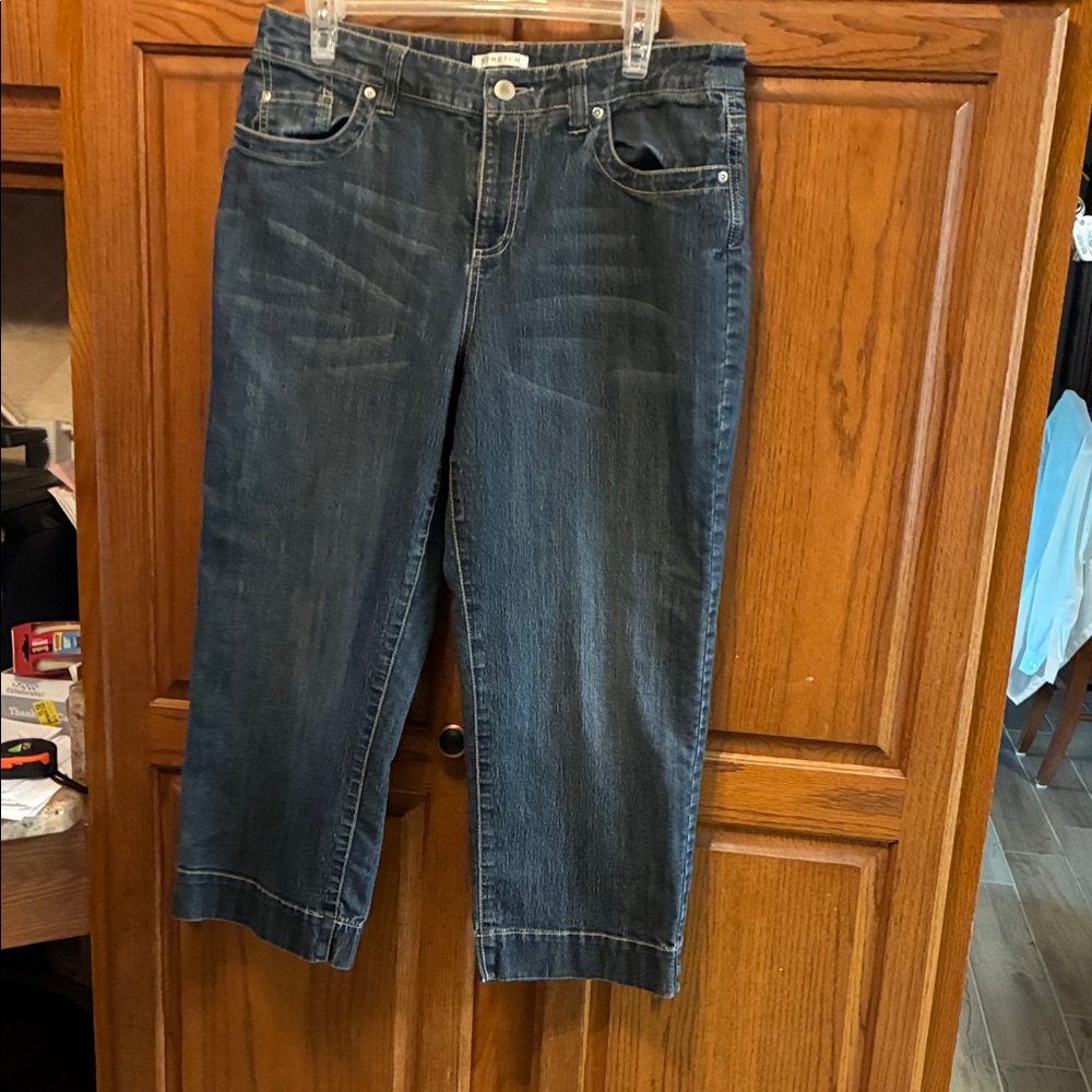 Emma James Dark Blue Cropped Jeans size 10